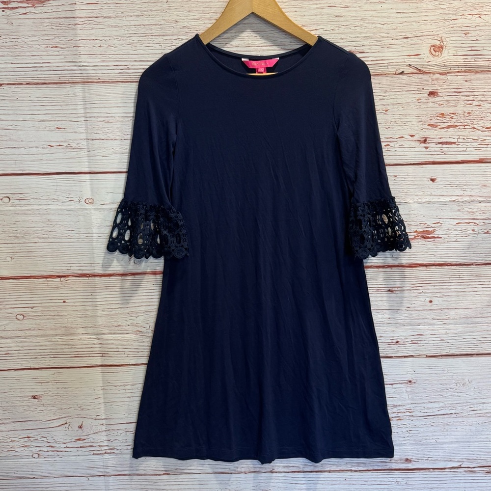 NWT Lilly Pulitzer Ophelia Dress in True Navy Sz XXS - Picture 4 of 14